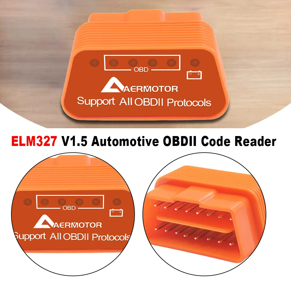 

Автомобильный сканер OBDII Bluetooth ELM327 V1.5 OBD2, считыватель кодов, инструмент для диагностики автомобиля, мини-инструмент для проверки лица, двига...