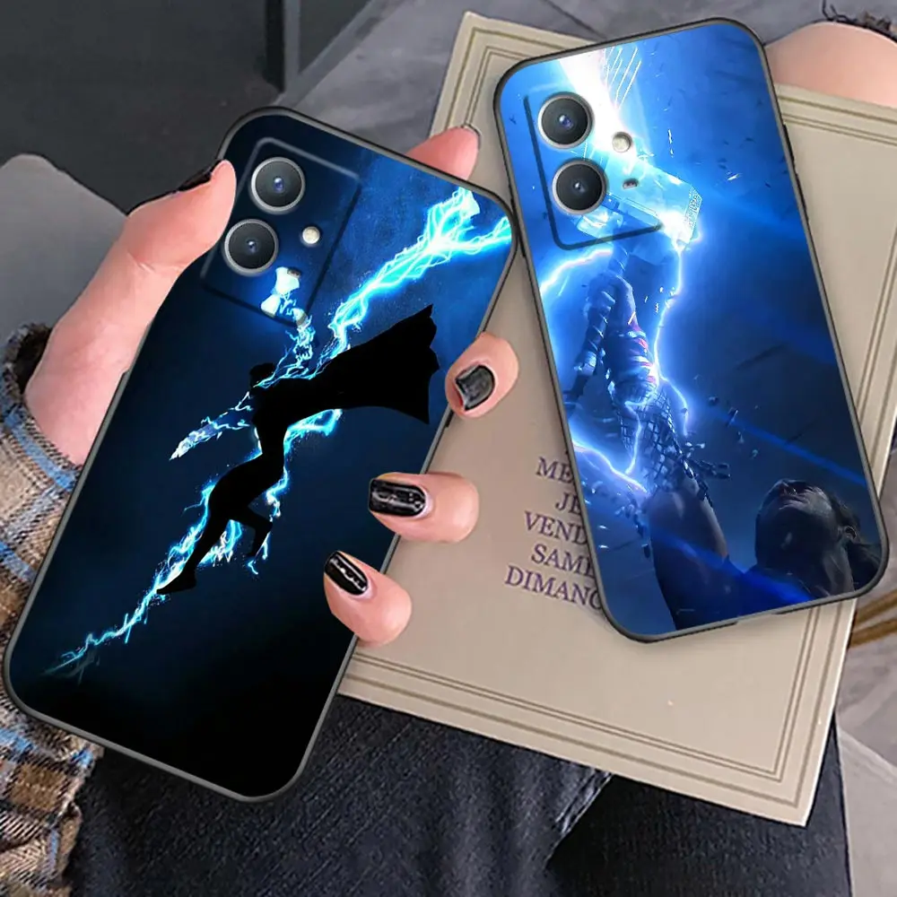 

Marvel Thor Stormbreaker Comics Case For Huawei P50E P50 P50Pocket P40 P30 P20 P10 Pro Plus Lite 2021 2020 2019 2018 Black Cover