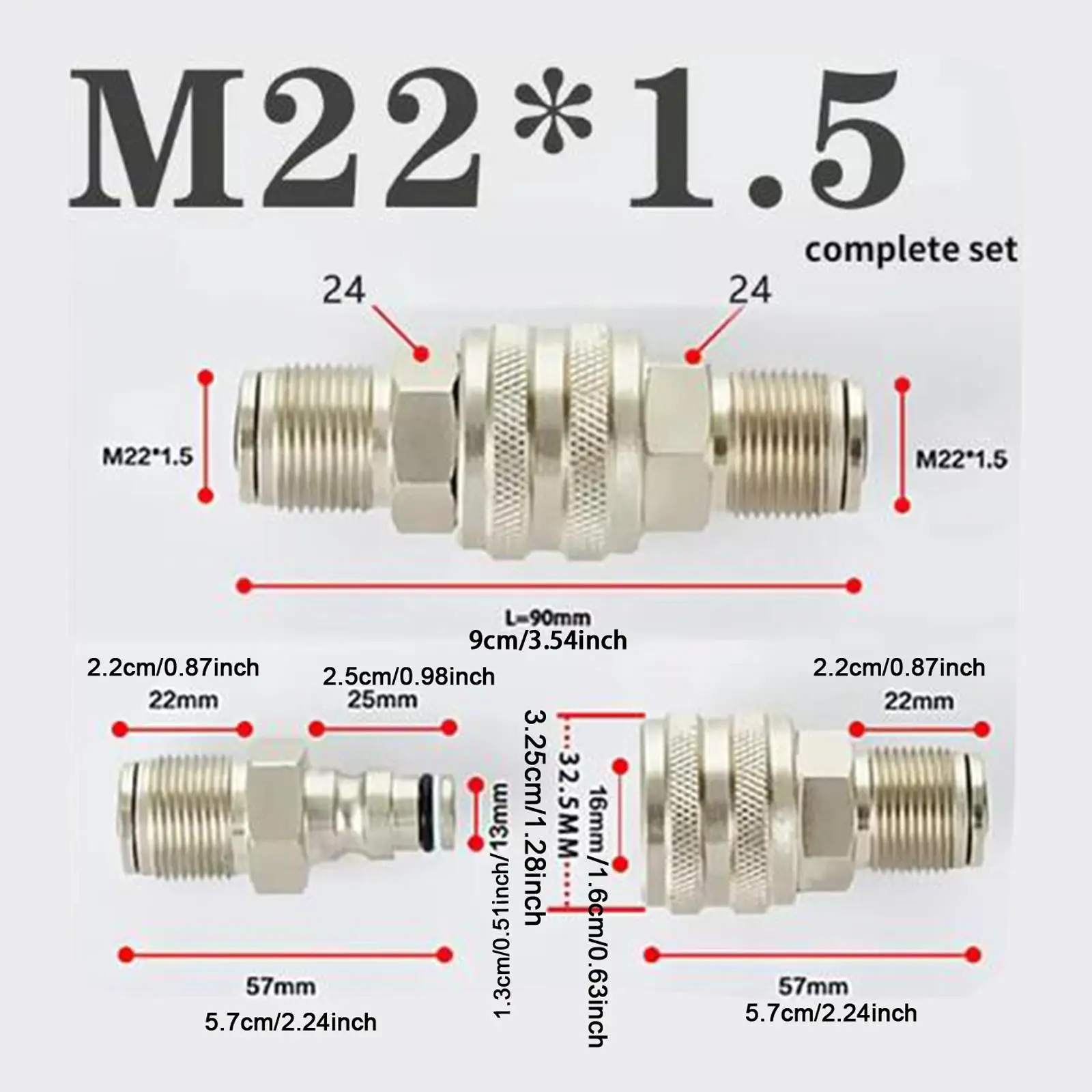Hydraulic Jack Coupler Quick Connect Part Coupling Connector 70mpa