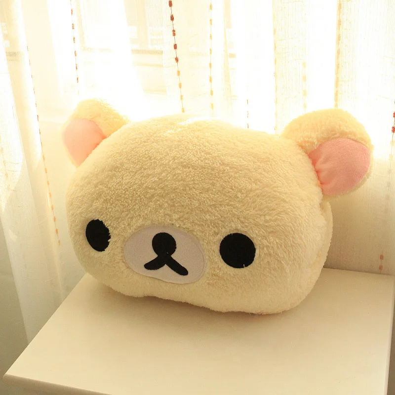 

Милые плюшевые игрушки Kawaii Rilakkuma, 30 см, Мультяшные мягкие набивные куклы, зимние стрелки, обогревающие детские игрушки для девочек, рождеств...
