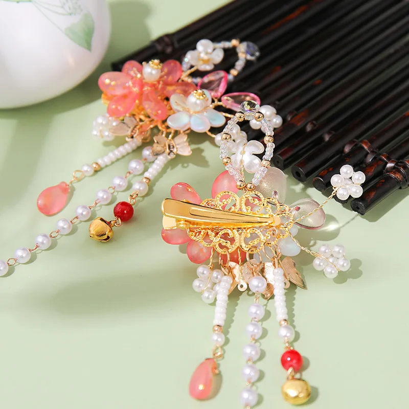 

Handmade Hair Accessories Crystal Pearl Decoration Tassel Hair Band for Women Crystal Pearl Decoration Tassel Hair Band LL@17