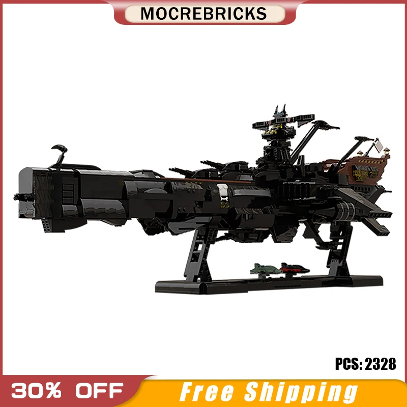 

New Movie Idea Animation series MOC Building Block Space Pirate Ship Arcadia Starship Model Block Toy Brick Kit Kid Xmas Gift