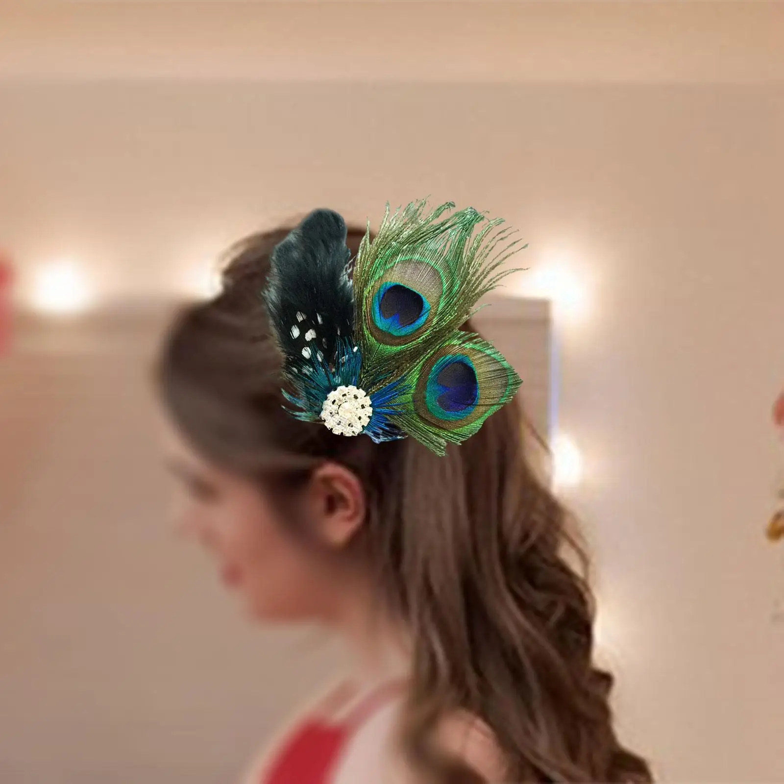 Заколка для волос с перьями заколка 1920-х годов головной убор клапаном выпускного