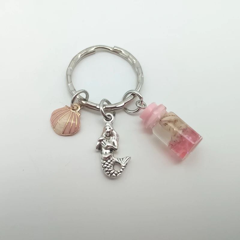Брелок для ключей в виде пляжа с ракушкой русалки ручная работа мужчин и женщин