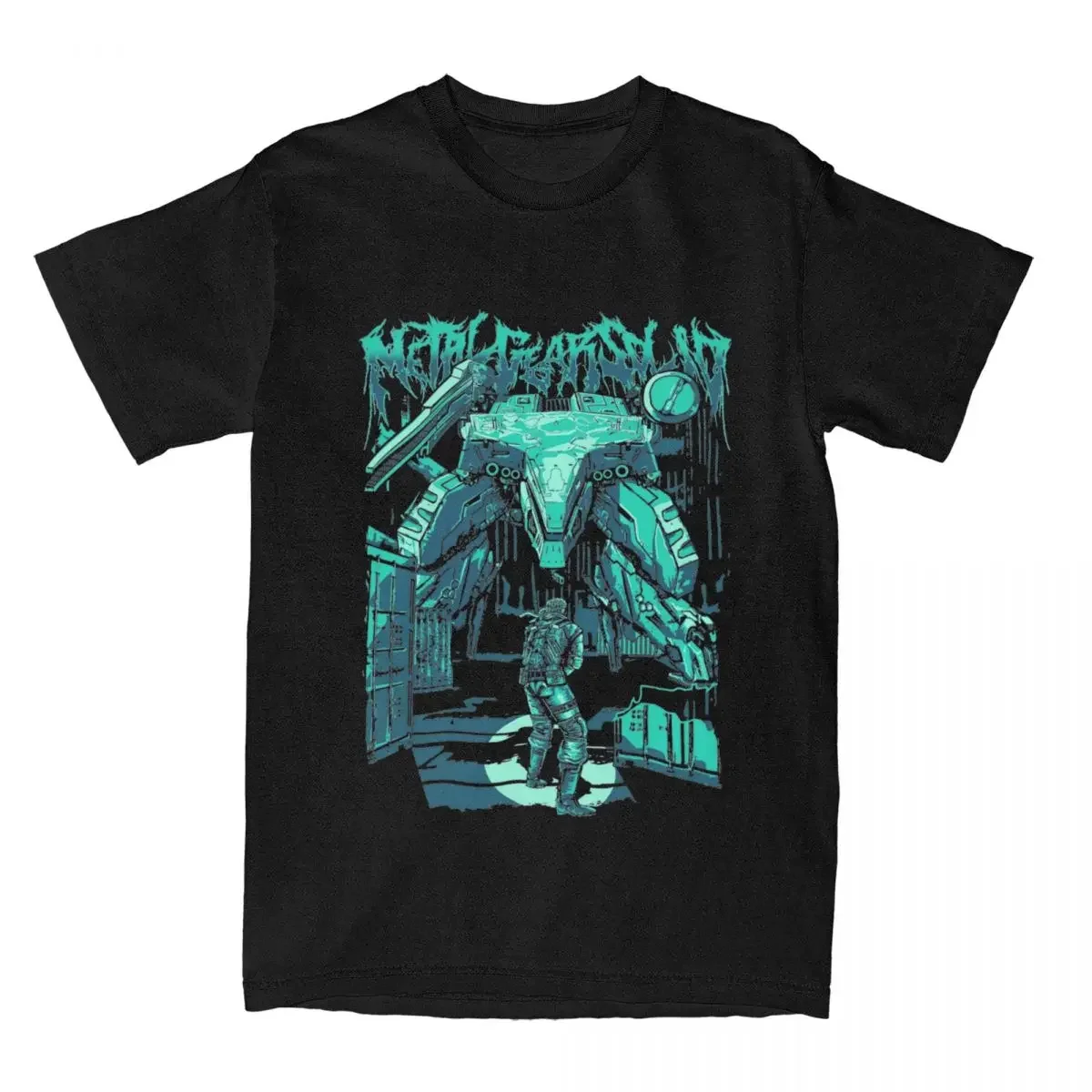 Мужская хлопковая футболка с коротким рукавом круглым вырезом и принтом