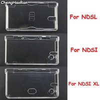 chenghaoran clear crystal plastic clear crystal protective hard shell skin case cover for ndsl for ndsi xl console