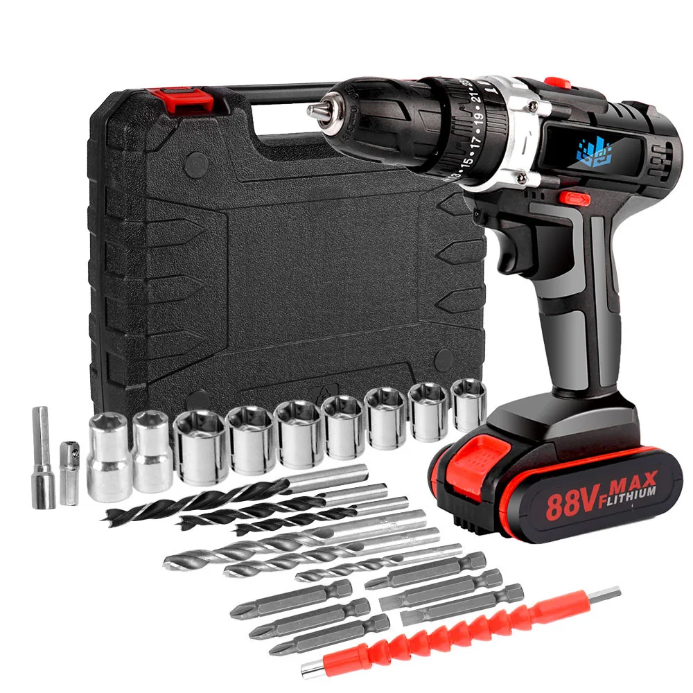 Шуруповерт ударный аккумуляторный, 21 В, 3 в 1