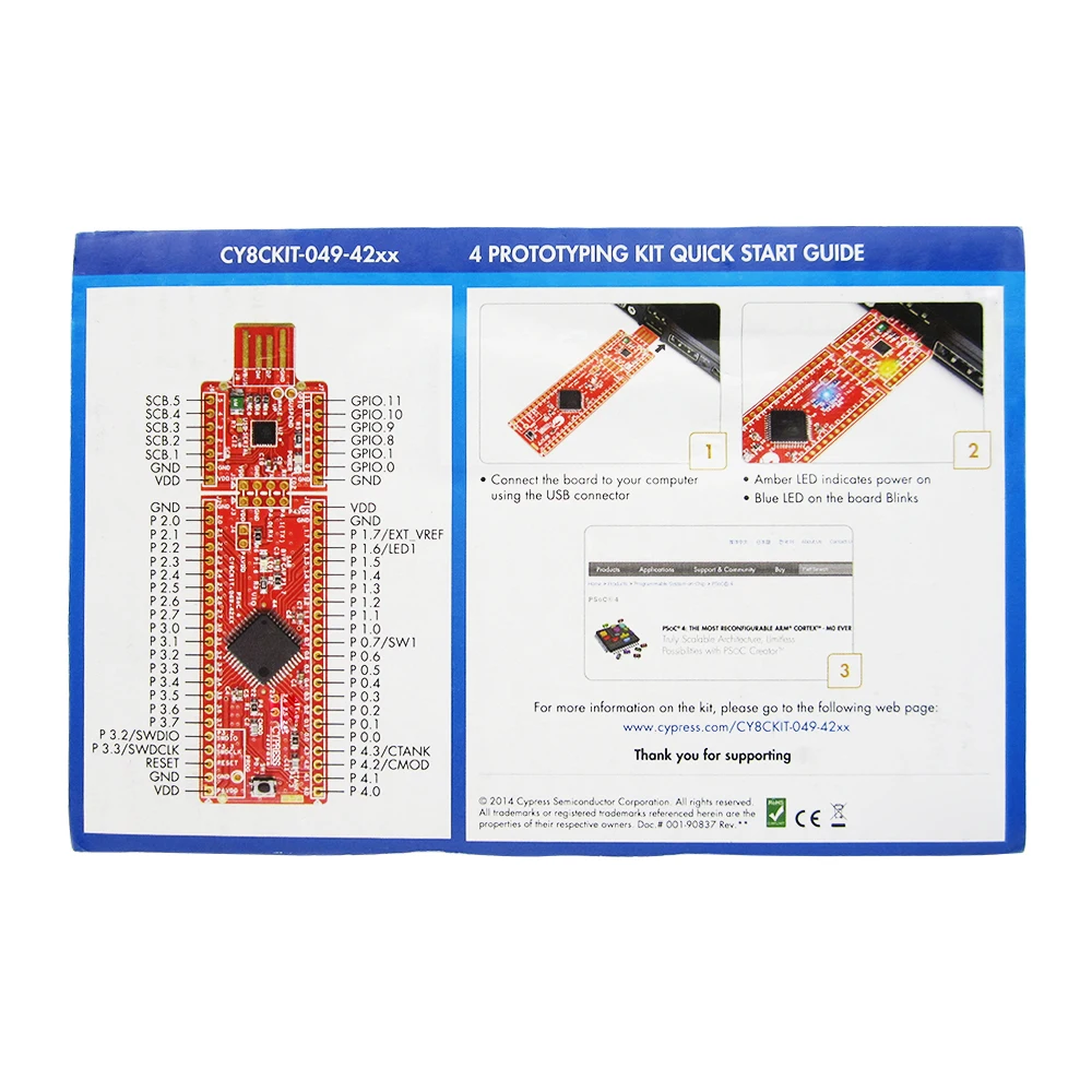 Прототипирующий комплект CY8CKIT-049-42XX tiegouli