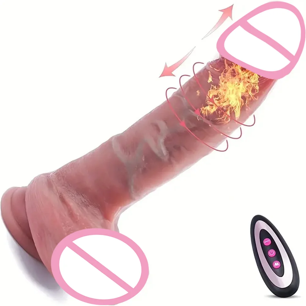 Реалистичный фаллоимитатор с подогревом