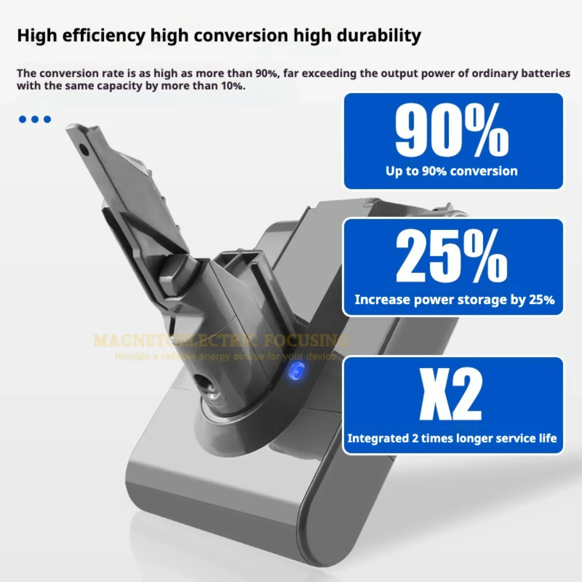 Аккумулятор V7 для пылесоса 21 6 в 12800 мАч
