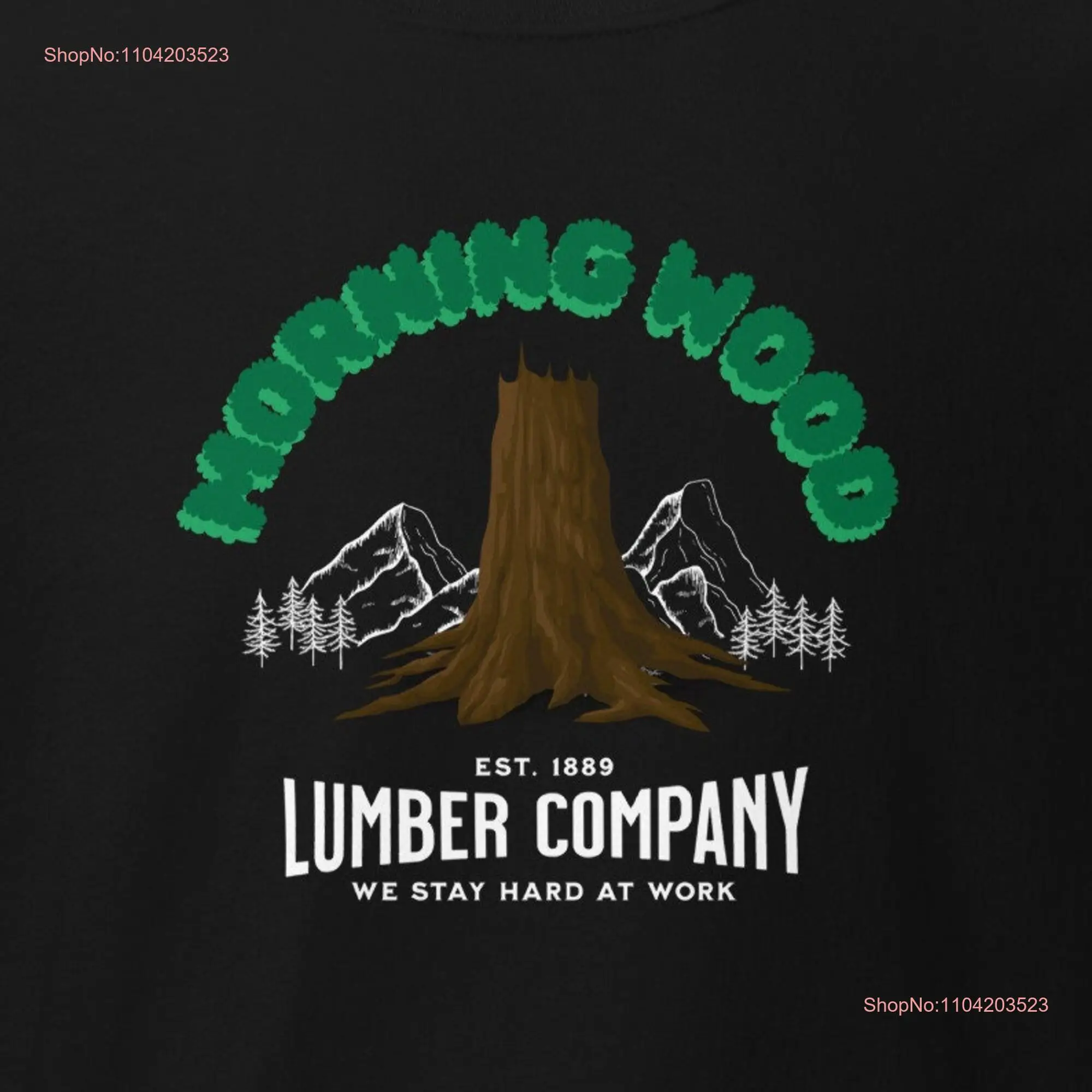 Футболка Morning Wood Lumber Company с длинными или короткими рукавами