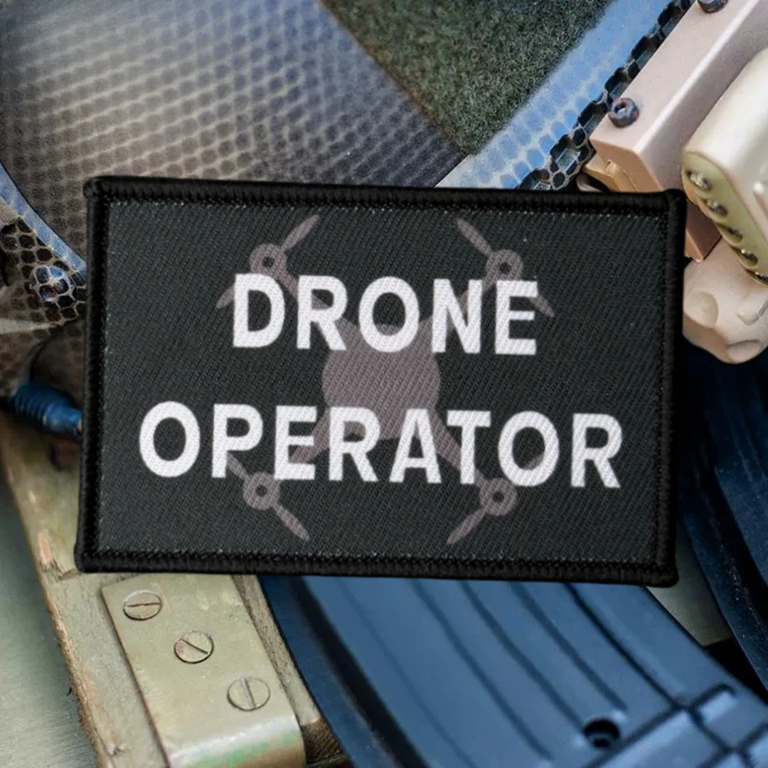 Фото Тактическая нашивка Drone Operator Morale с принтом на липучке для одежды, наклейка на военный армейский рюкзак №3