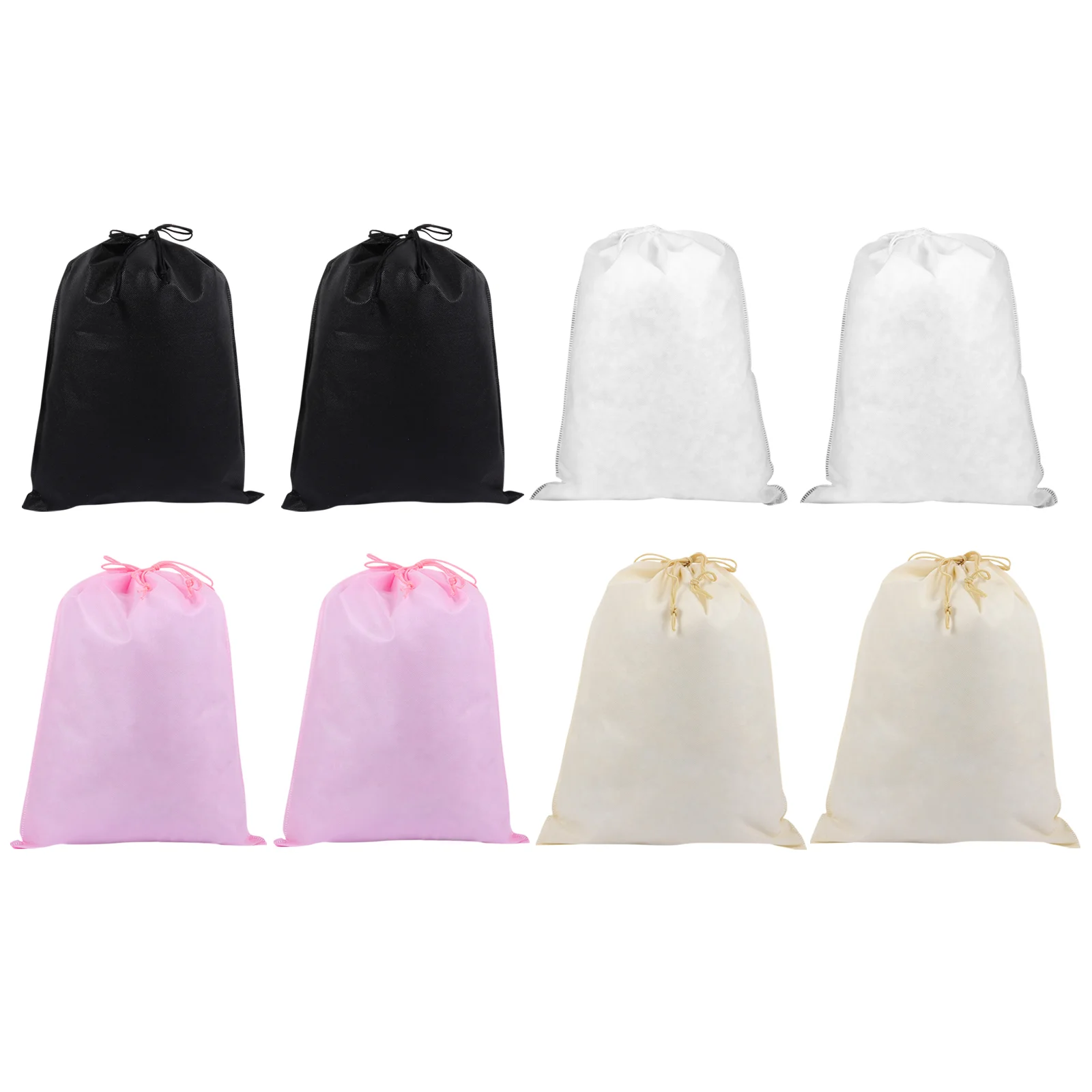 

8Pcs Non-Woven Drawstring Shoe Bags Large Shoes Storage Bags for Outdoor