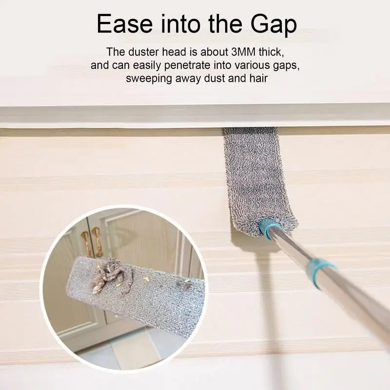 

Dust Brush Retractable Gap Dust Cleaner Brush Microfiber Hand Duster Removable Home Kitchen Sweep Catcher Mi-tes Cleaning Tools