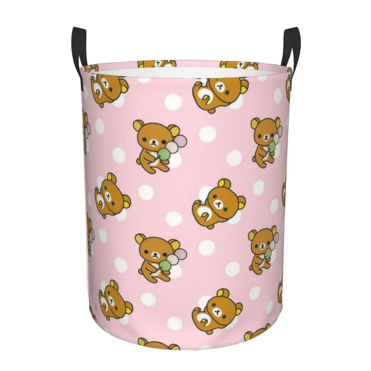 Индивидуальная корзина для белья Kawaii с рисунком медведя Rilakkuma складная одежды