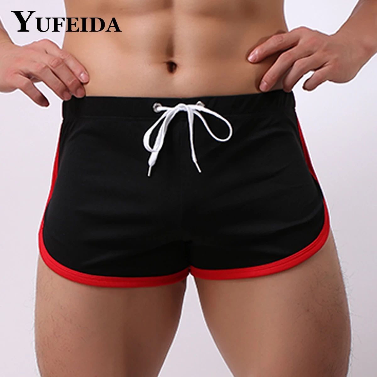 

YUFEIDA Sexy Men's Pajamas Bottoms Shorts Underwear Men Loose Boxers Arrow Panties Soft Mens Sleep Bottom Male Arrow Short Pants