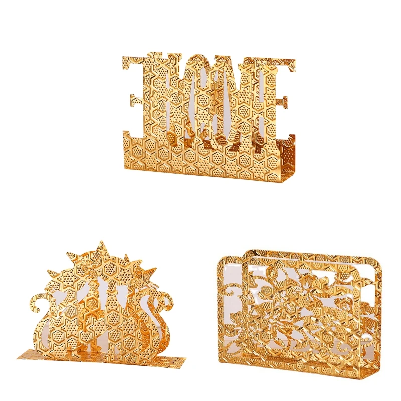 

Hollow Cast Rack Napkin Holder for Kitchen Restaurant Home Decoration