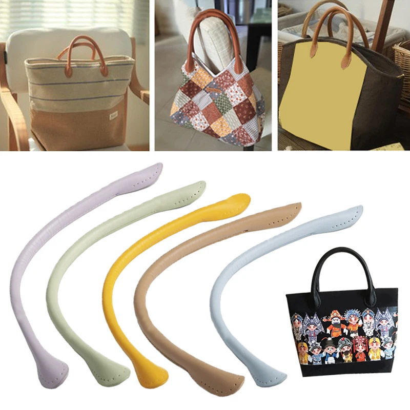 

1pair 37CM PU Leather Handle Bag Shoulder DIY Purse Strap Handbags Belts Strap Replacement For Women Handmade Bags Accessories