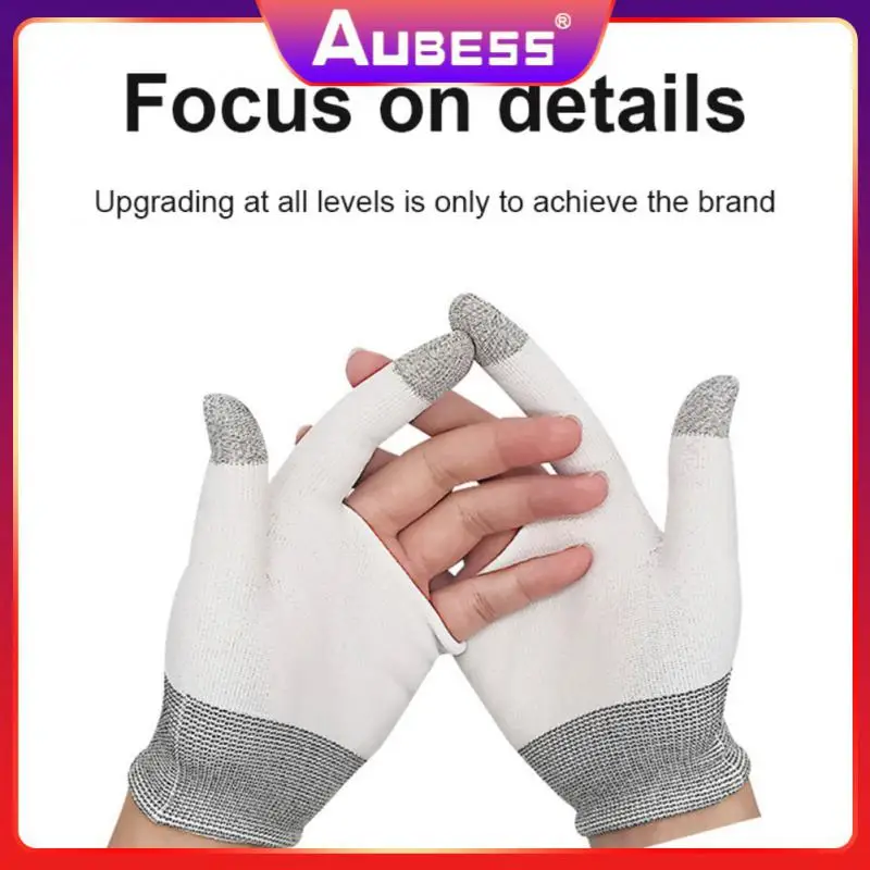 

Finger Cover Non-slip Portable Game Gloves Sensitive Nano-silver Fiber Thumb Fingertip Sleeves Gaming Accessorie Sweat-proof