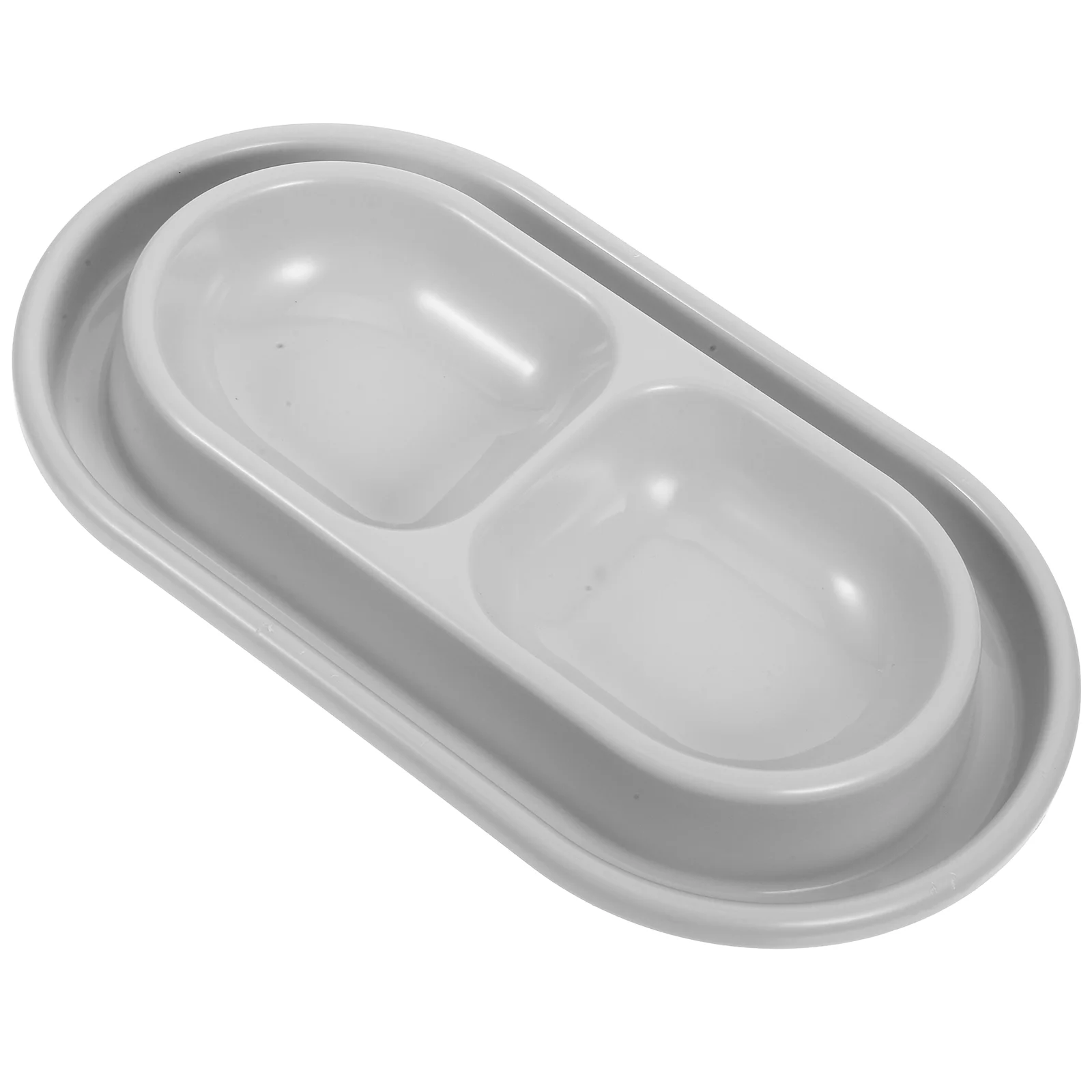 Двойная кормушка для домашних животных анти-защитная миска вода собак без