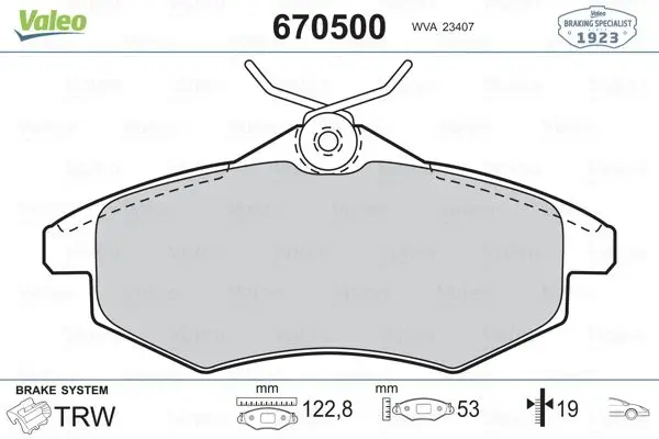 

Код магазина: 670500 для десяти тормозных колодок C2, C3, 1,1, 1.4i, 1.4HDI 03