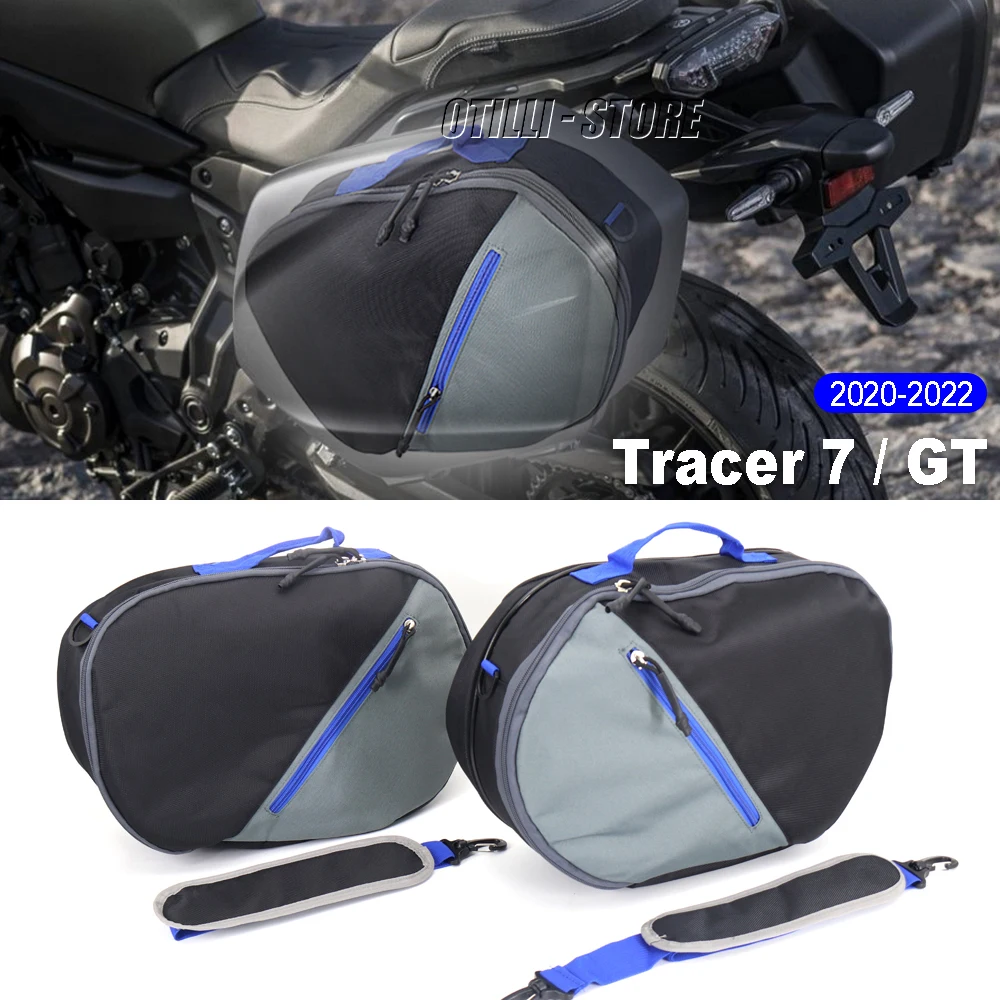 Enlarge Saddle Bags luggage bags For Yamaha Tracer 7 TRACER 700 GT Tracer7 motorcycle side luggage bag saddle liner bag 2020 2021 2022