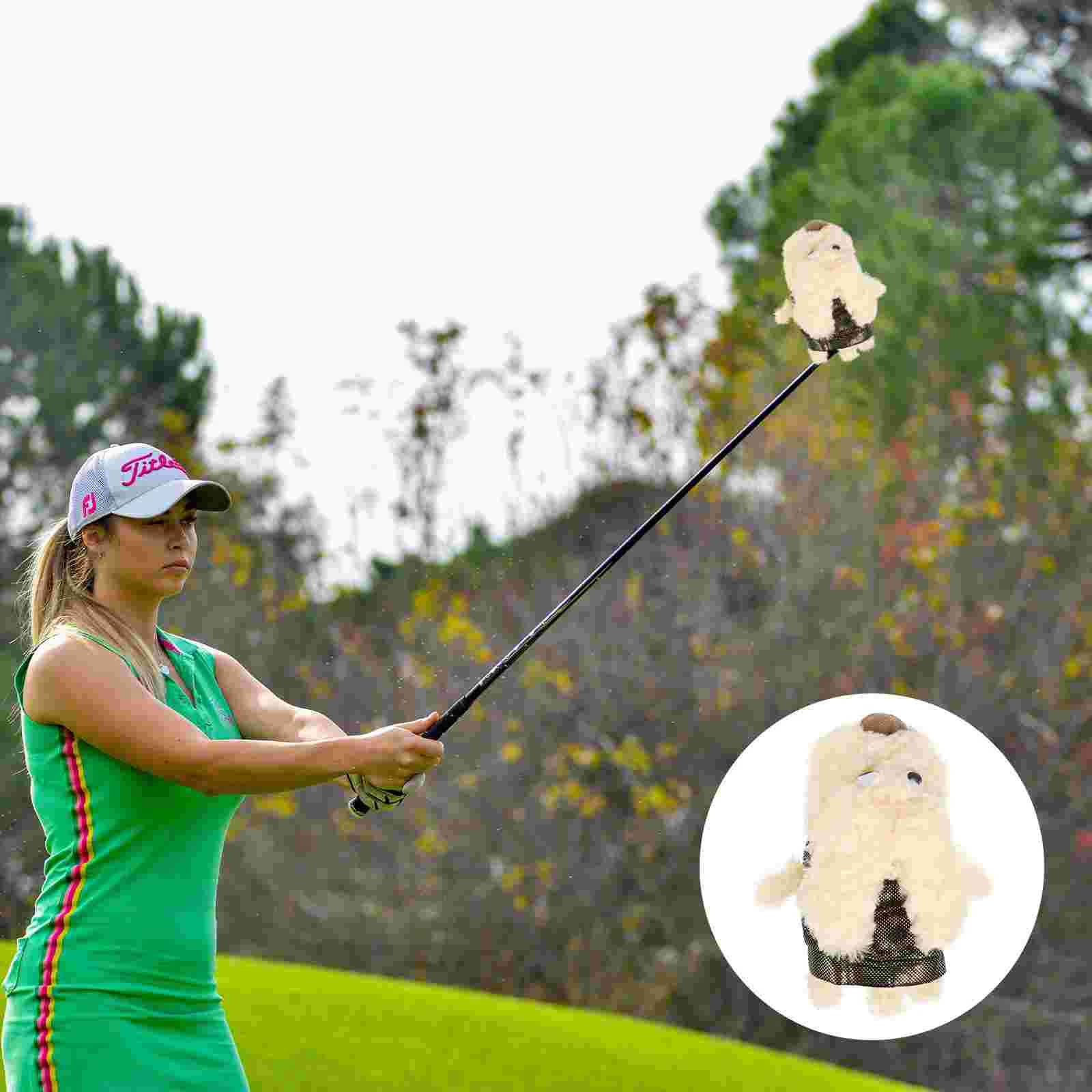 

Очаровательный Щенок дизайн гольф клуб головка защитный чехол Golfs клуб протектор (хаки)