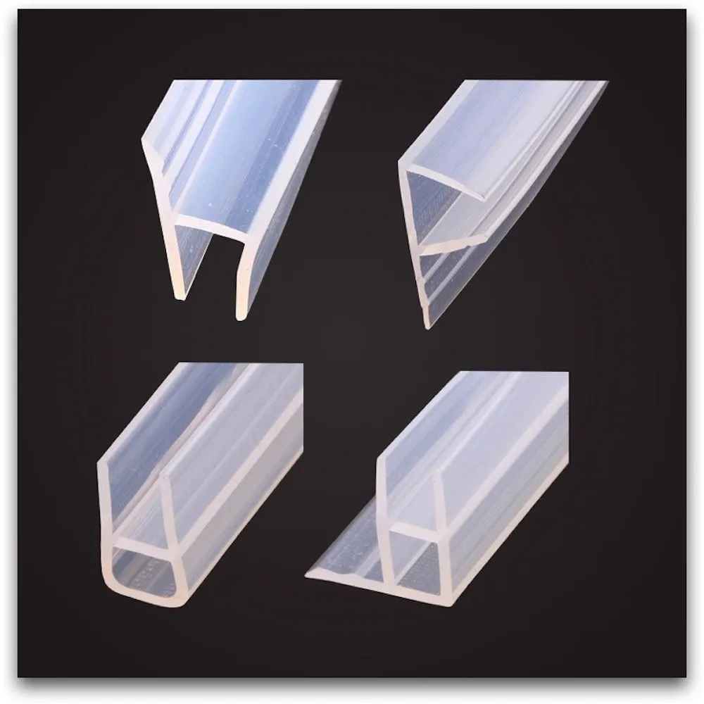 1M Silicone Rubber Window Sealing F U h Corner Shape Door Weather Strip Draft Stopper For Shower Room Acoustic Panel 6/8/10/12mm |