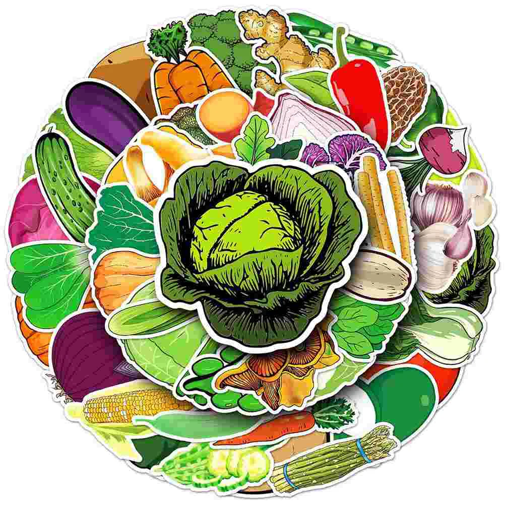 

Fruit Wall Decals Vegetable Stickers Graffiti Cartoon Vagetable Household Decor