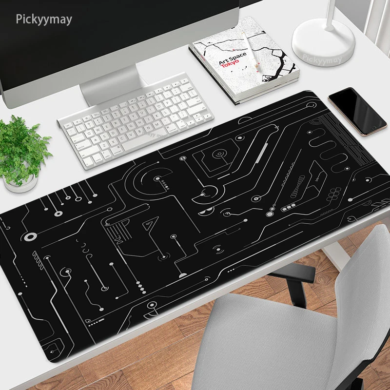 

Geek Style MousePads Computer Laptop Gamer Extended Mouse Mat Large Mouse Pad PCB Rubber Keyboards Table Mat Office Deskmat