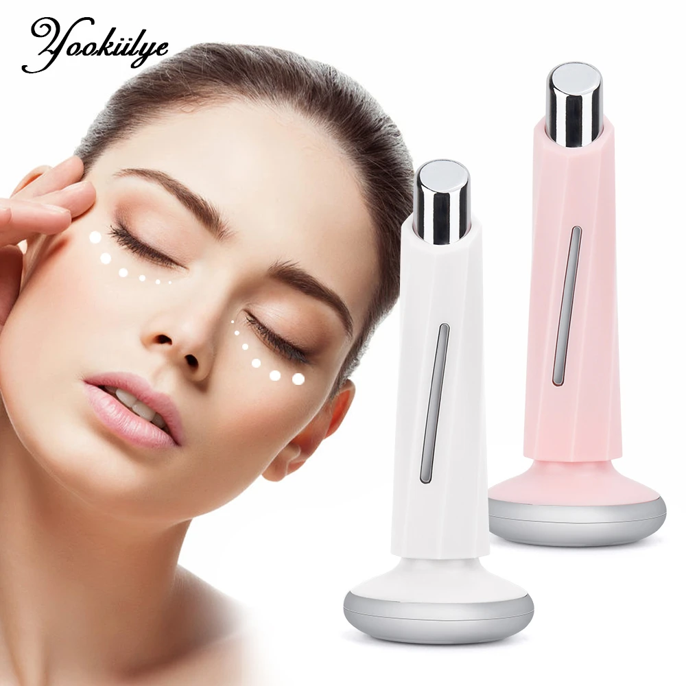 

10000RPM Electric Vibration Face Massage Blue Red Light Therapy Lifting Firming Massager for Face Eye Lip Cream Import Device