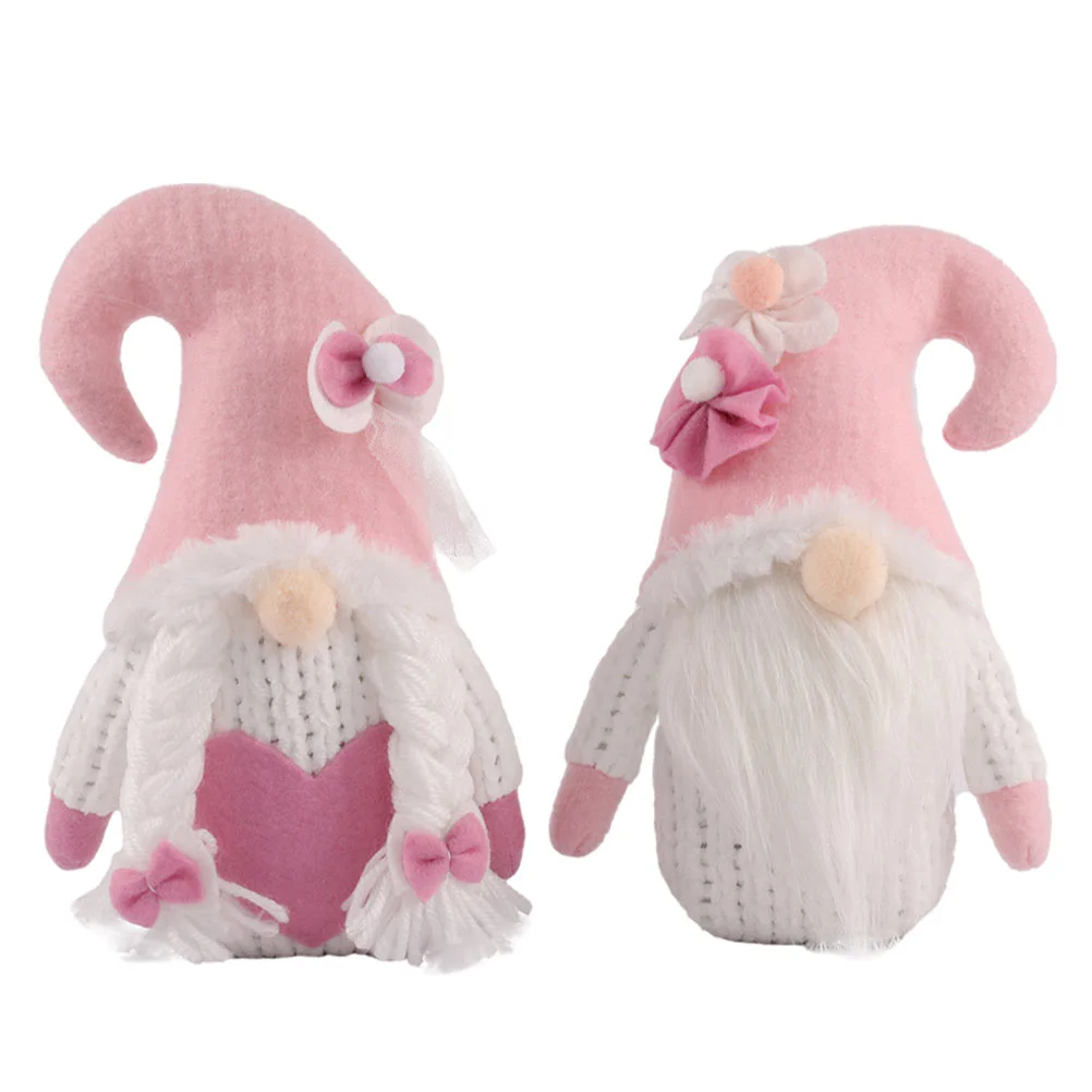 

2 Pcs Adorable Dolls Christmas Party Decorations Home Ornaments )