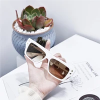 2022 fashion new square sunglasses vintage womens transparent blue personality shade sun glasses latest uv400