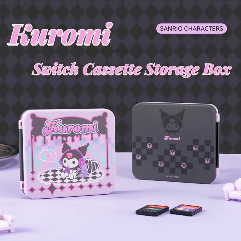 

Kawaii аниме Sanrio Cinnamoroll Kuromi переключатель кассета коробка для хранения милый мультфильм Nintendo игровые консоли чехол переключатель аксессуары