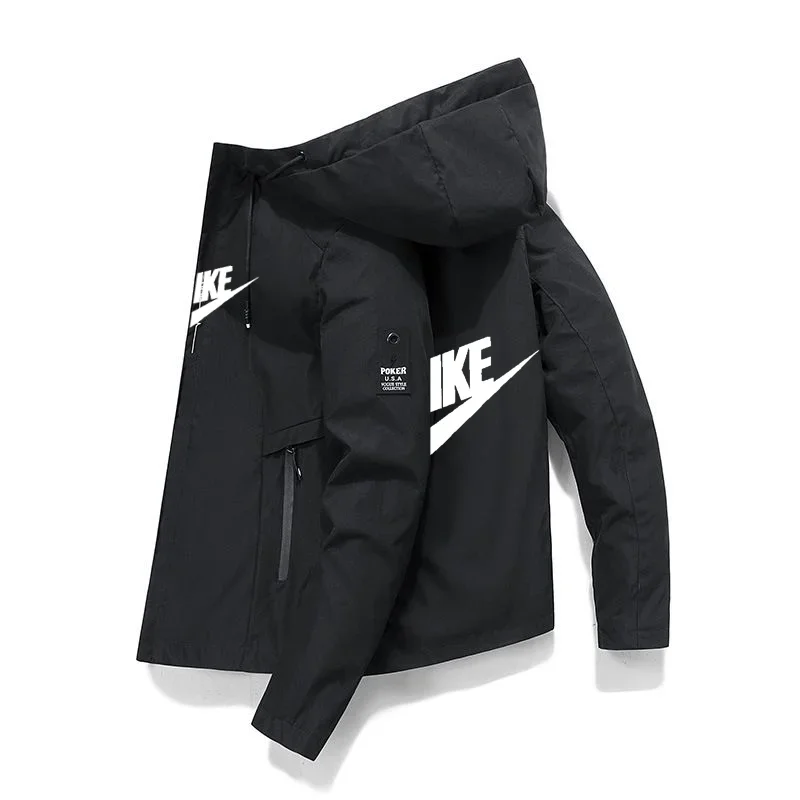 

2023 New Spring And Autumn Brand Men's Windproof Zipper Jacket Casual High Quality Hooded Baseball Jacket Outdoor Sports Jacket
