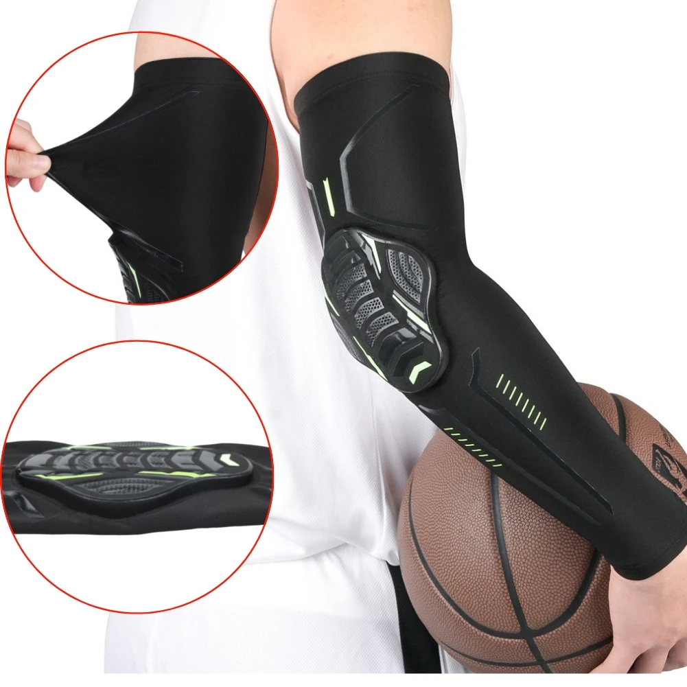 

Stretch Basketball Elbow Pads Compression Arm Sleeve Crashproof Honeycomb Elbow Support Protector Guard Sport Safety Gear