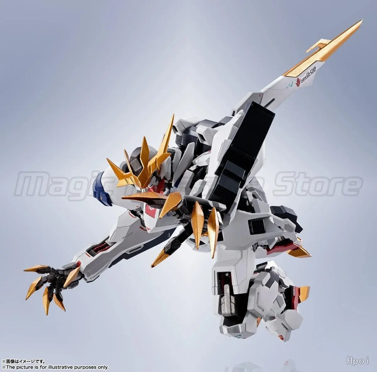 【MT】BANDAI Metal Robot Damashii Mobile Suit Gundam Iron-Blooded Orphans ASW-G-08 Gundam Barbatos Lupus Rex H15см Фигурка-меха (art.: 3920db10f855c) - 3920db10f855c