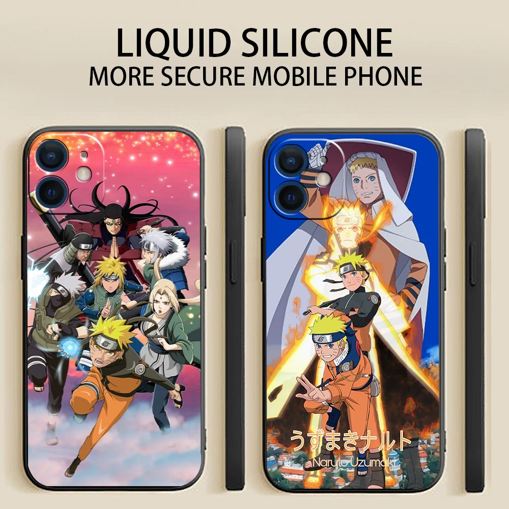 

Чехол для телефона NARUTO для iPhone 11 12 13 Pro MAX Mini 6 6S 7 8 Plus X XR XS MAX SE 2020 5, мягкий силиконовый чехол-накладка из ТПУ с аниме