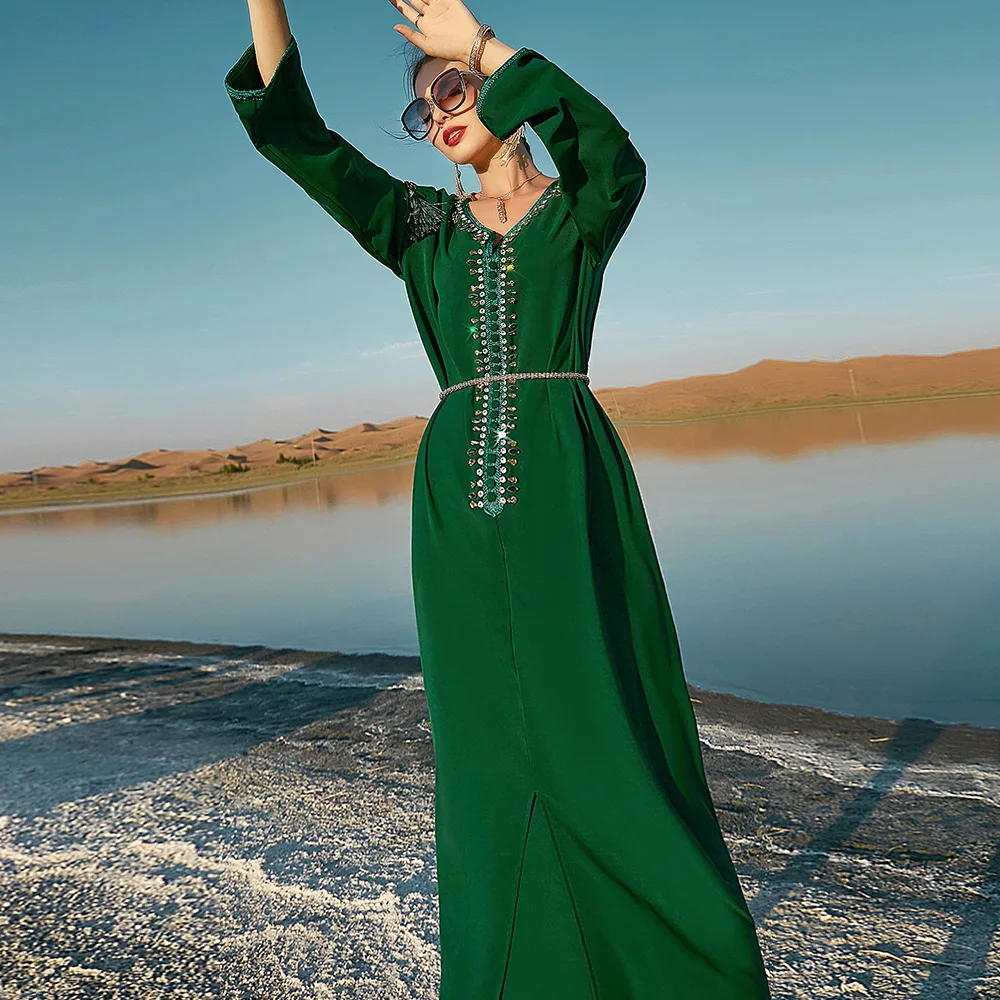 Мусульманское платье женское Caftan Marocain Свадебные турецкие платья марокканский