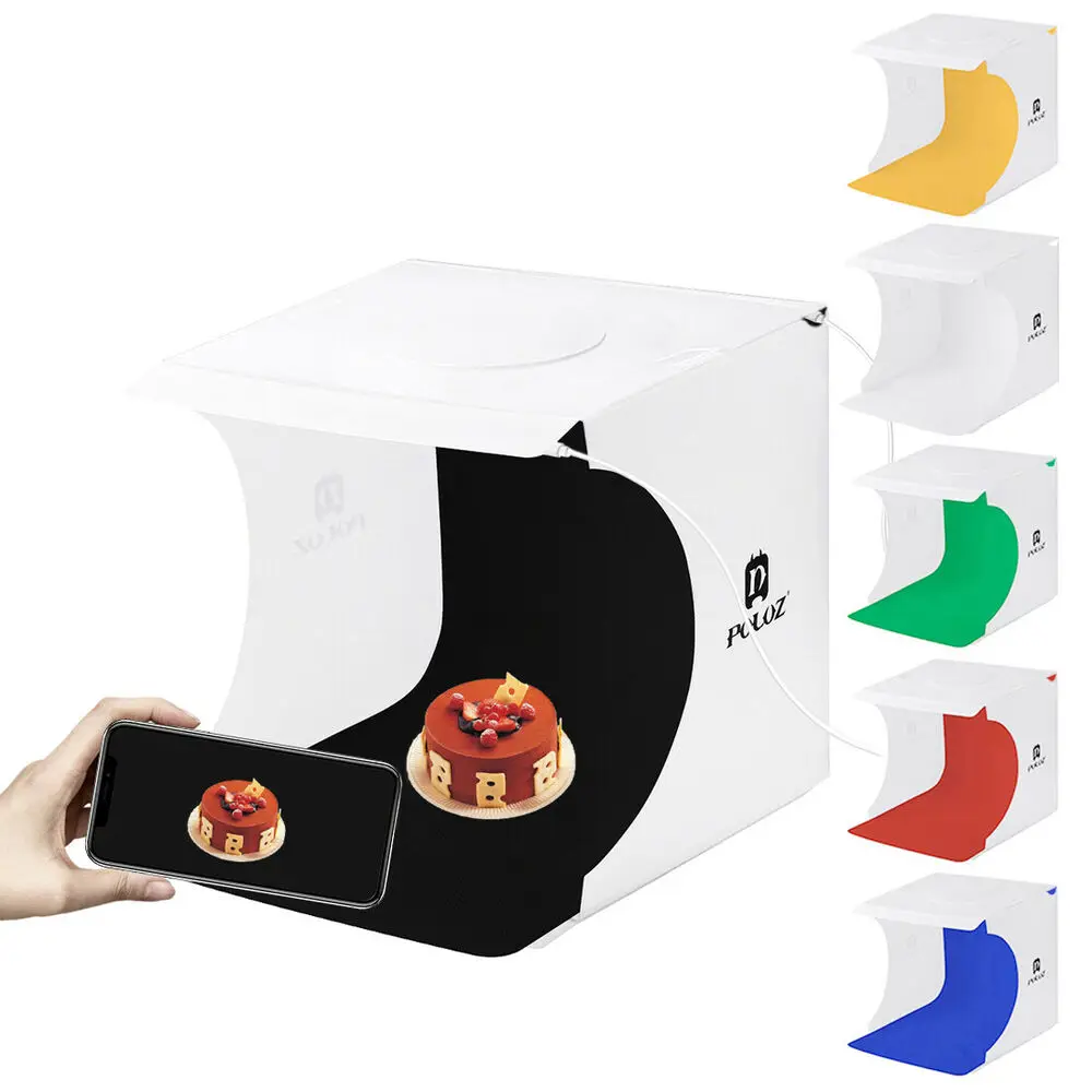 20 см LED Light Box ing Cube для фотографии Photo Studio + 6 фонов | Электроника