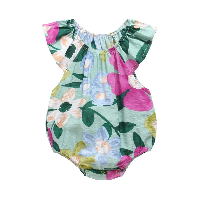 Baby Girl Clothes Baby Clothes Newborn Baby Clothes Summer Cute Fashion Cotton Floral Sleeveless Baby Girl New Born Baby Items