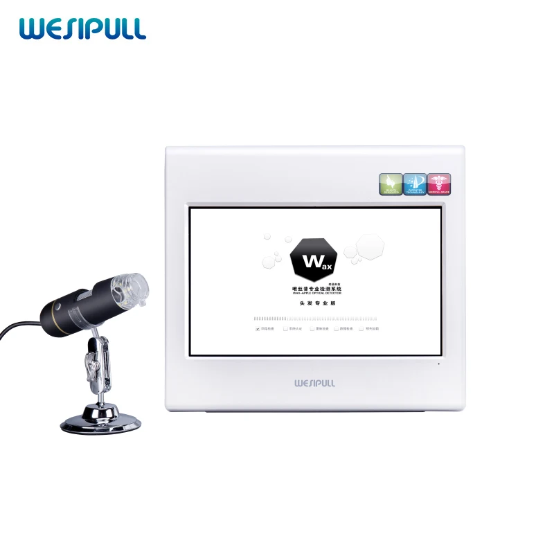

Hot sell skin and hair analyzer with wifi scalp camera hair analysis system