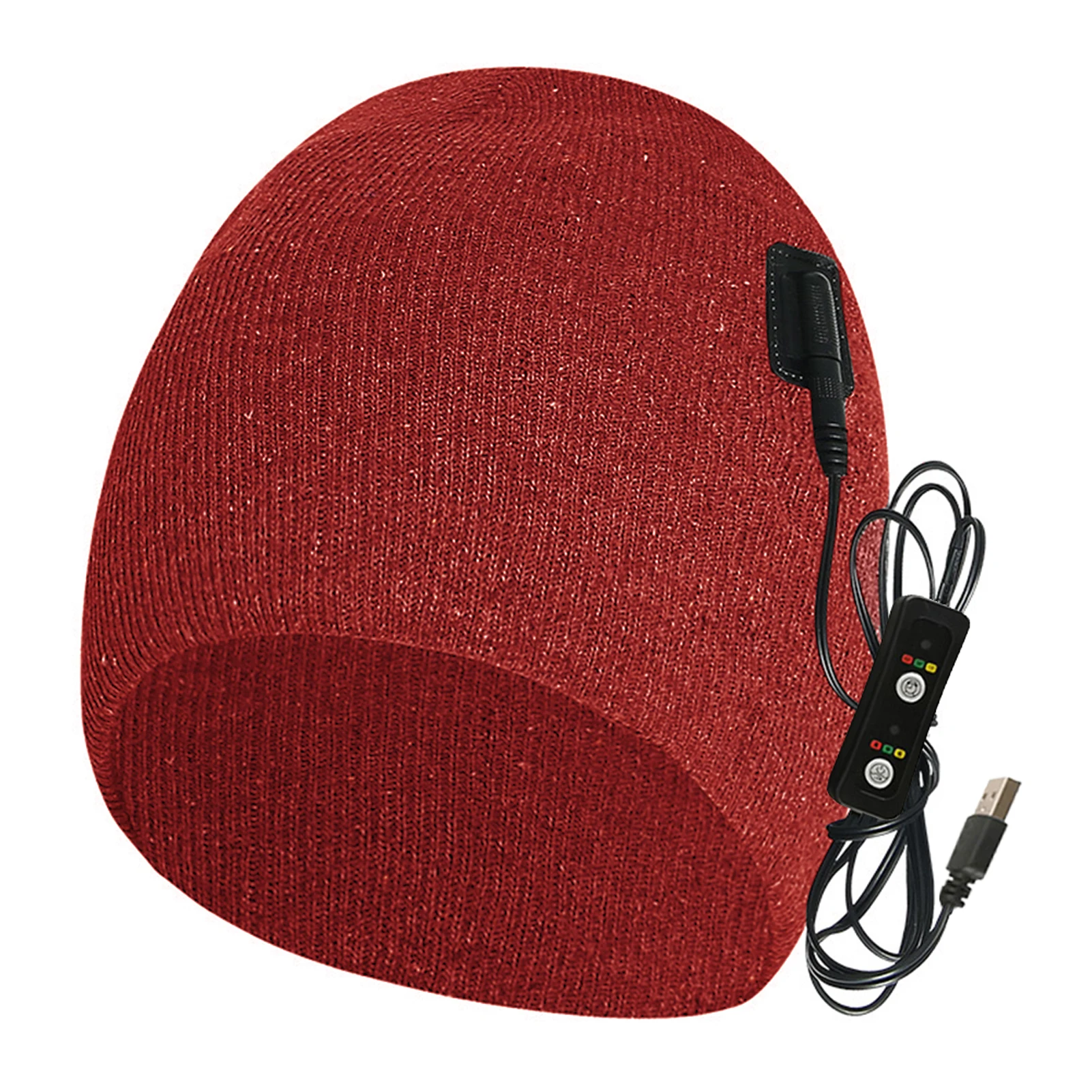 

Men Women Fashion Outdoor Sports Skiing Washable Warm Winter Electric Heated Hat Cap Cycling Fishing Knit Gift Skull Beanie