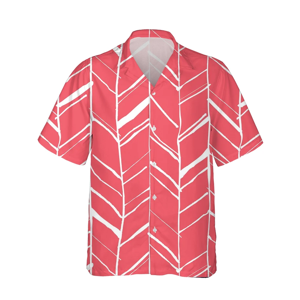Jumeast 3D Hawaiian Beach Men Shirt Colorful Striped Irregular Pattern Summer Baggy Clothes Shirts For Men  Casual Blouses Tops