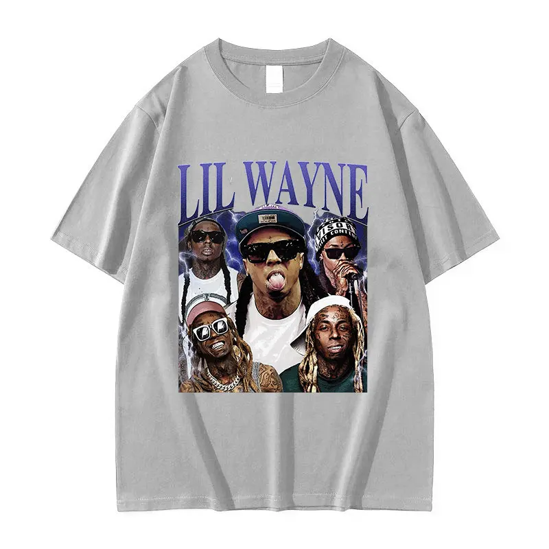 Лимитированная футболка с рисунком Lil Wayne мужские винтажные футболки в стиле