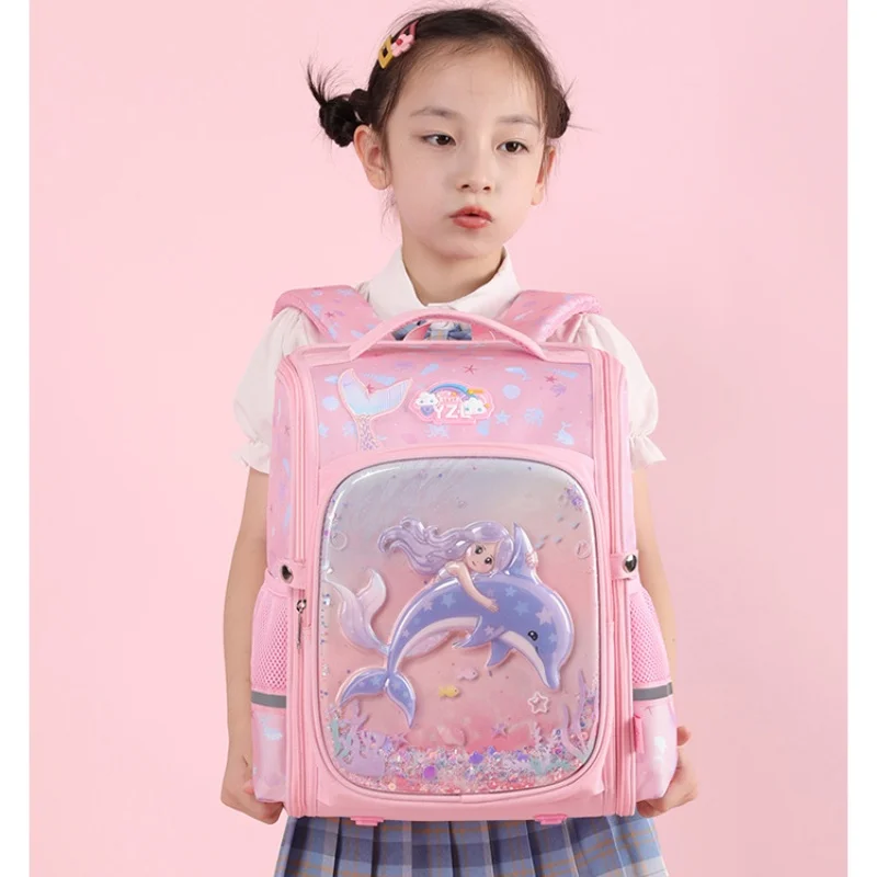 Primary Girls Mermaid Boys Dinosaur Cartoon Schoolbags New 3D Children Students Large Capacity Fashion Backpacks Hot