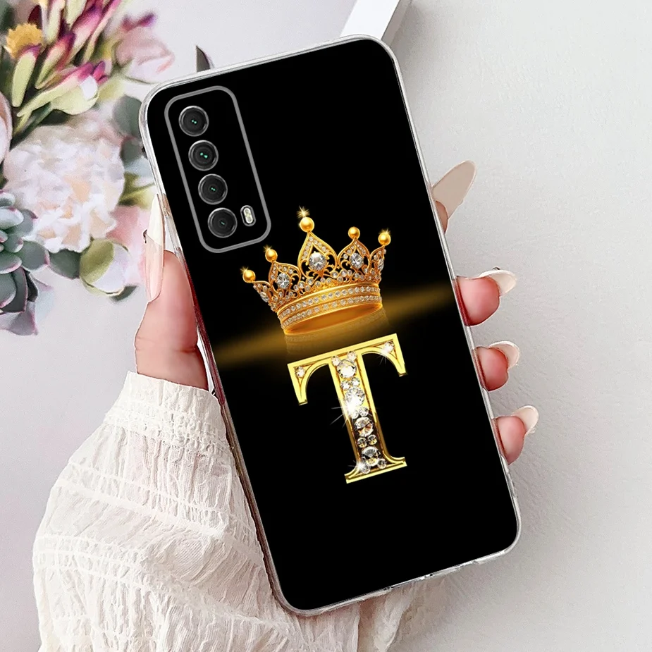 Для Huawei P Smart 2021 Чехол PPA-LX1 модный чехол с буквами Мягкий силиконовый для телефона