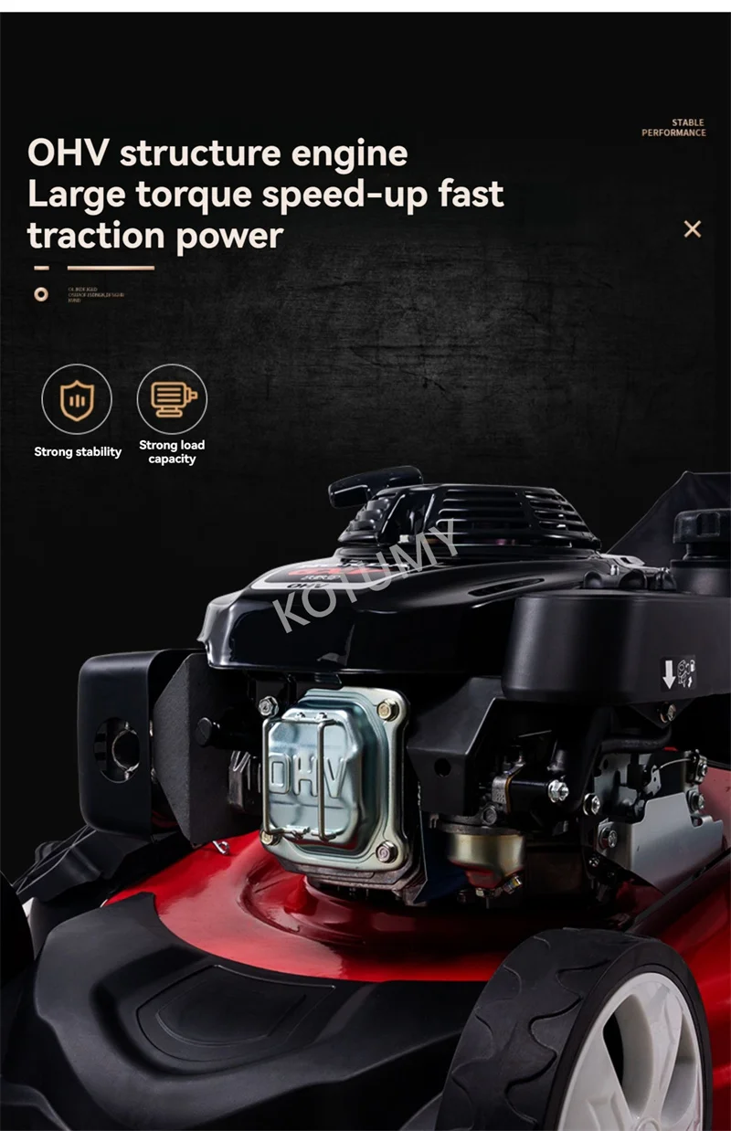 Бензиновая газонокосилка 16/18/20/21 дюйм 225CC 3-в-1 бензиновая подвижная