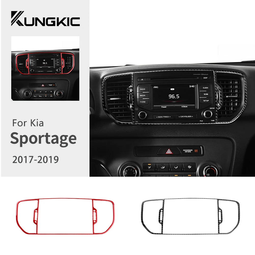 Настоящая мягкая наклейка из углеродного волокна для Kia Sportage 2017 2018 2019 LHD RHD