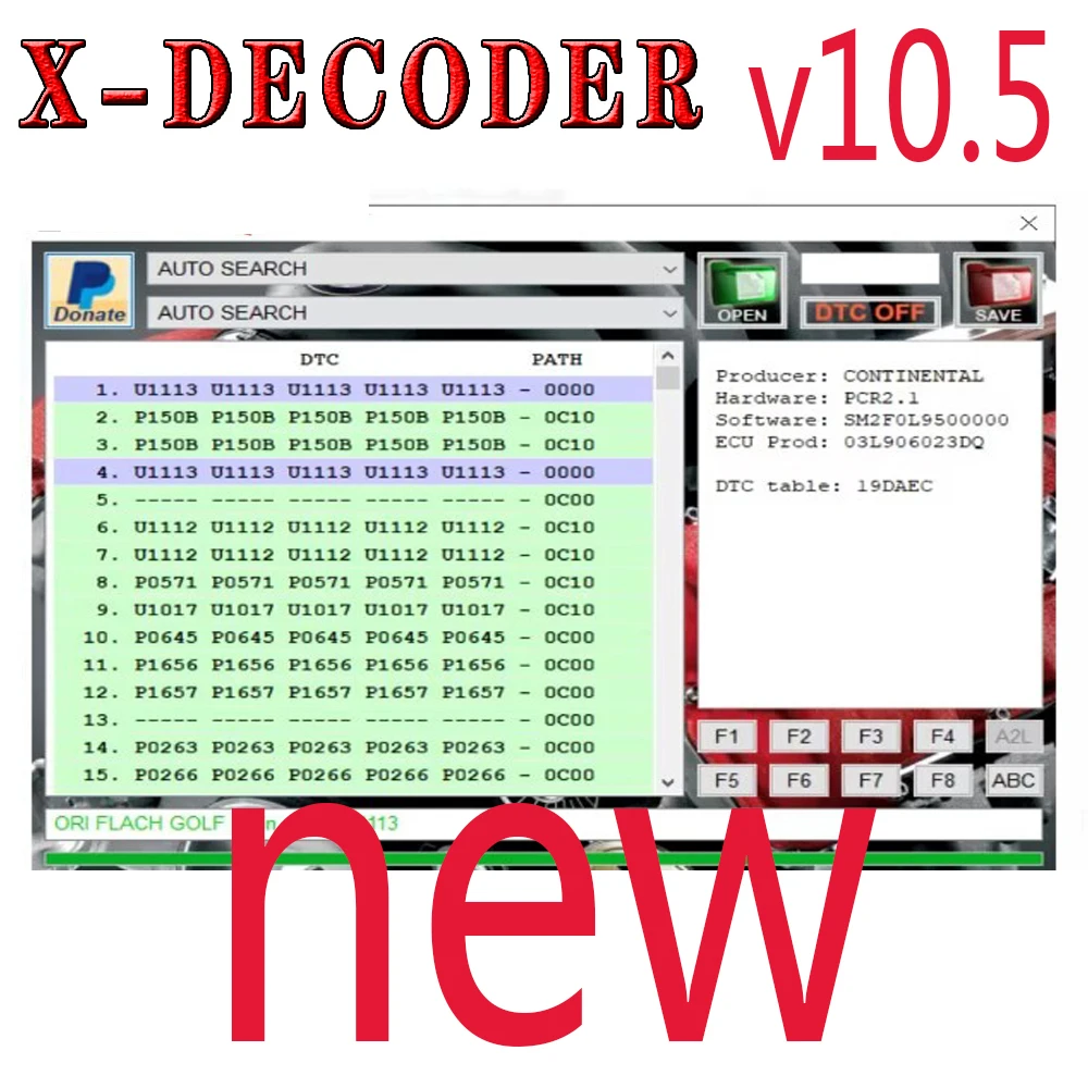 Xdecoder 10 5 шт. 3 со съемником Crack D-TC OFF полная версия программного обеспечения для Hyundai